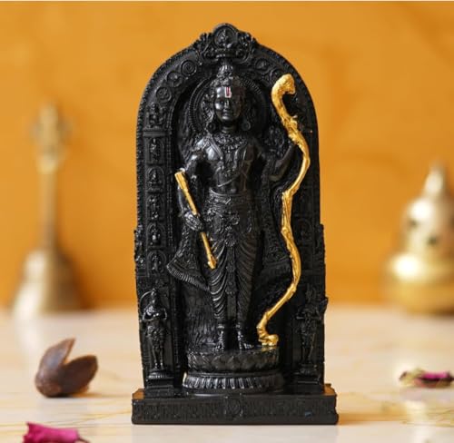 Image 4 of Ayodhya Ram Lalla Idol Murti Showpiece | Ram ji ki Murti Lalla Statue in Ayodhya Mandir for Home and Office (6 Inch)