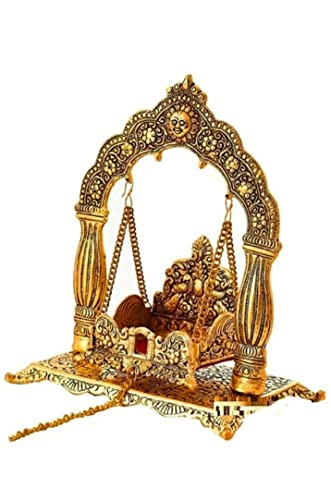 Image 4 of Labhcart Metal Laddu Gopal Jhula Krishna Palana Laddo Gopal Jhula