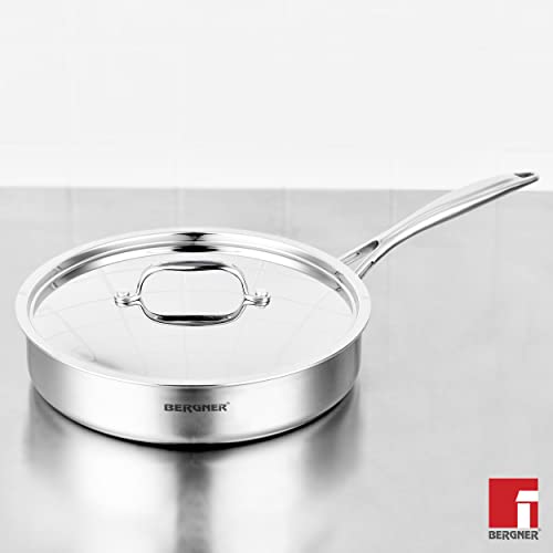 Image 7 of BERGNER Tripro Triply Stainless Steel Sautepan / Deep Frypan with Lid