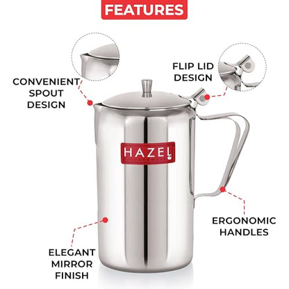 Image 4 of HAZEL Stainless Steel Water Jug - 1800 ml