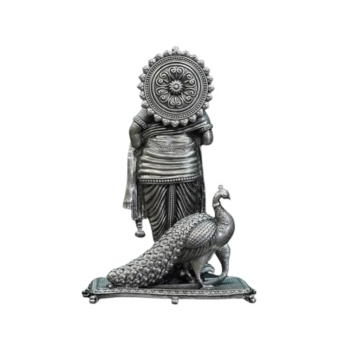 Image 2 of Dista Silvers Antique Murugan Idol Standing 137.72G