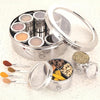 Image 1 of Default Title for the product Mishaa Steel Multipurpose Storage Containers - 130ml Each Airtight Containers (12IN1 SPICE BOX)