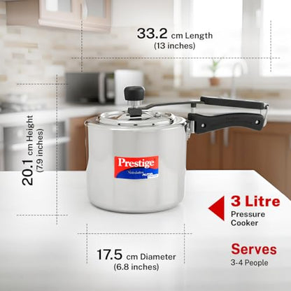 Image 4 of Prestige Svachh Nakshatra Alpha Straight Wall Cooker 3 L
