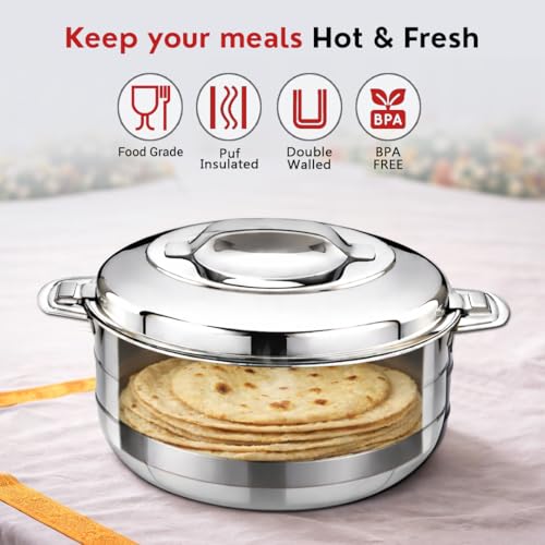 Image 2 of AVIAS Astra Plus Stainless Steel Casserole Set, 1000ml, 1500ml & 2500ml