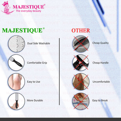 Image 5 of Majestique Callus Remover Foot Scrubber for Pedicure Spa Treatment - Color May Vary