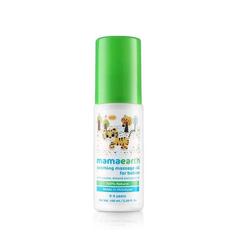Image 1 of 100 ml for the product Mamaearth Soothing Massage Oil For Babies With Sesame, Almond & Jojoba Oil