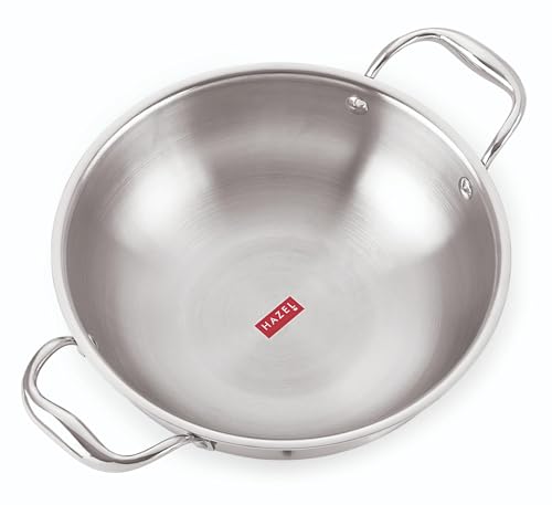 Image 2 of Triply Kadhai / 1200 ml for the product HAZEL Triply Stainless Steel Kadhai