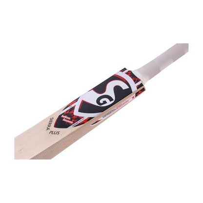 Image 3 of SG Sierra Plus Kashmir Willow Cricket Bat, Short Handle, Black and Red Design