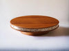 Image 1 of Default Title for the product Vesta Homes Large Round Wooden 360 degree Rotating Cake Stand, Pizza Stand, Dessert Platter, Stand for Dining Table | Diameter - 12 inch, Height - 3 inch