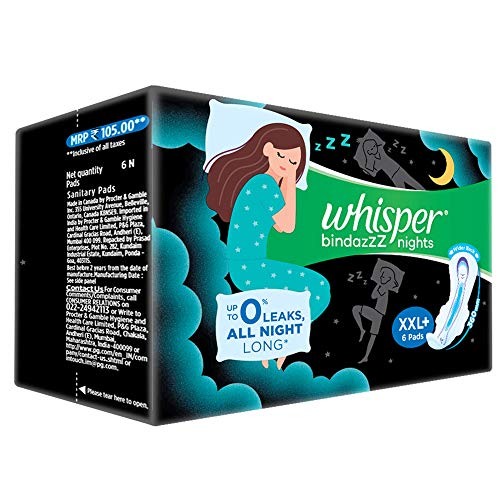 Image 2 of Whisper Ultra Night Sanitary Pads for Women, XXL+ 6 Napkins