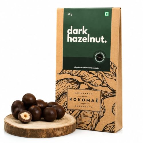 Image 1 of Default Title for the product KOKOMAE Kokomae Dragees Dark Chocolate Organic Vegan Hazelnut Pack of 1