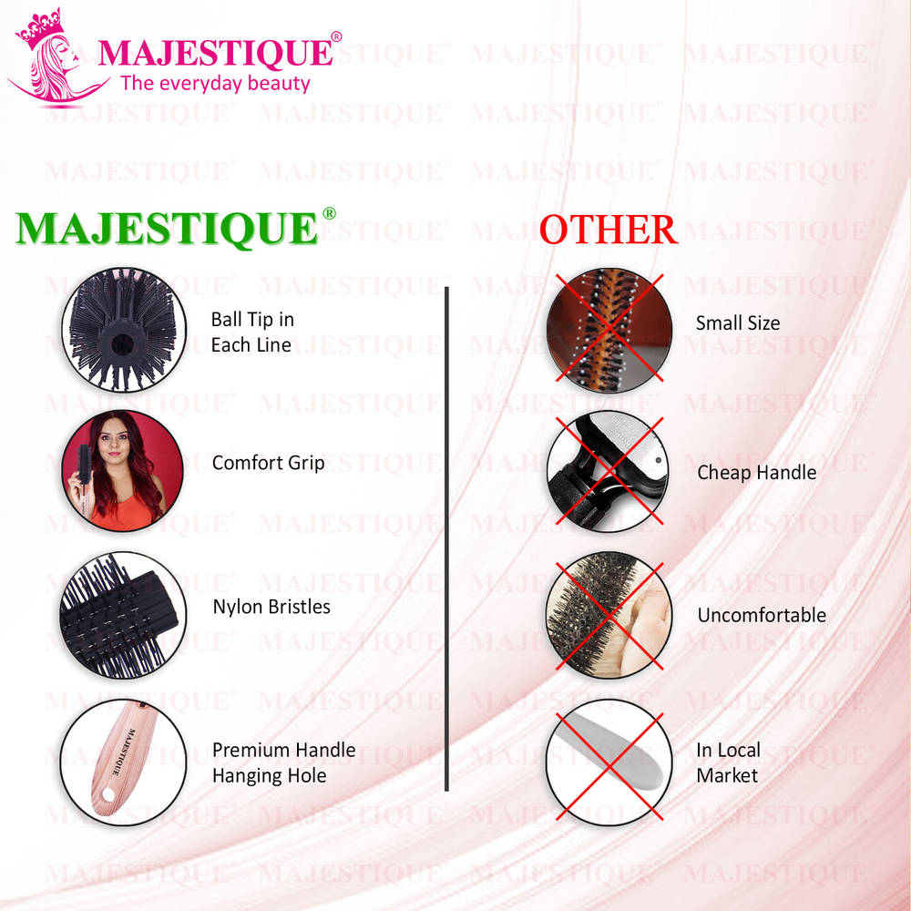 Image 5 of Majestique Roller Hair Brush - Bio-Friendly for Blow Drying & Hair Styling