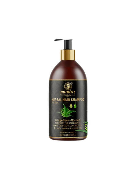 Image 1 of 300 ml for the product Mantra Organics Herbal Shampoo For Men