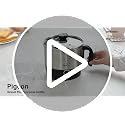 Image 2 of Pigeon Kessel Multipurpose Kettle (12173) 1.2 litres with Stainless Steel Body, used for boiling Water and milk, Tea, Coffee, Oats, Noodles, Soup etc. 600 Watt (Black & Silver)