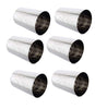 Image 1 of Default Title for the product neelam Stainless Steel 7.5, 22 Gauge Lazer Etching Amarpal Glass Set of 6, 500 ml