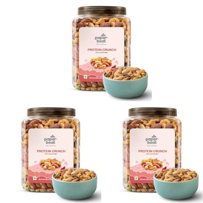 Image 3 of 1 kg (Pack of 3) for the product Paper Boat Protein Crunch, Premium Dry Fruit Mix