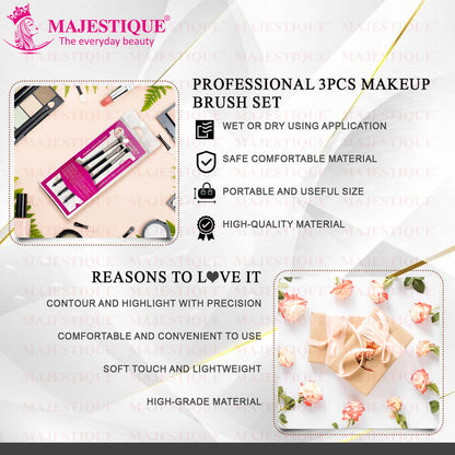 Image 4 of Majestique Face Brush Set Trio