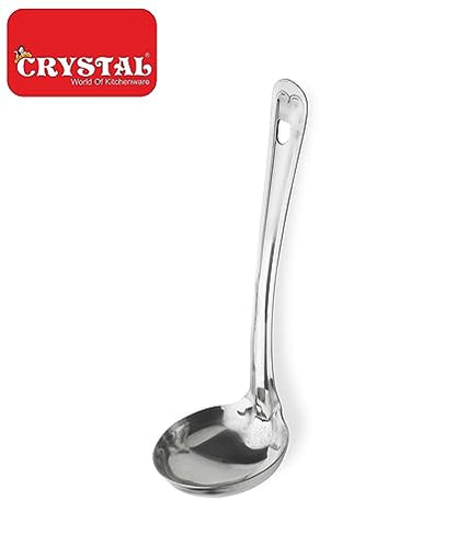 Image 4 of Crystal Stainless Steel Deep Ladle, Silver