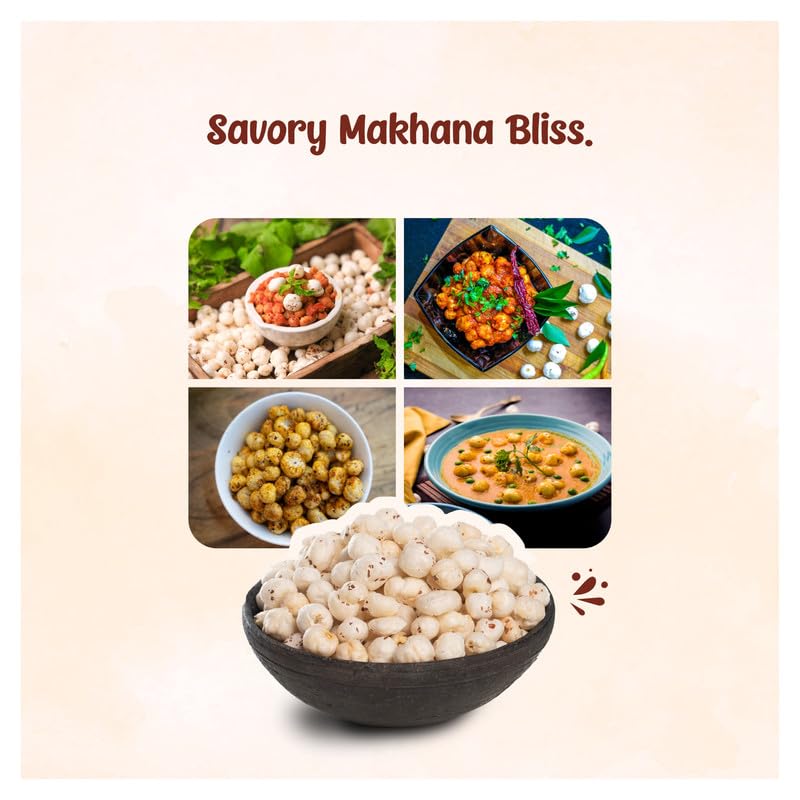 Image 7 of Heeva Roasted Makhana Foxnut Salt n Pepper Flavour 50g Pack of 3