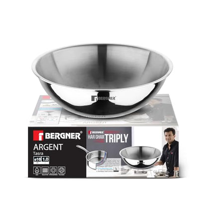 Image 2 of 16cm (800ml) for the product BERGNER Argent Triply Stainless Steel Tasra/Tasla