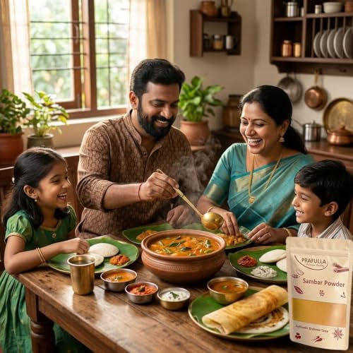 Image 4 of PRAFULLA Sambar Powder, Pack of 2, 100g each