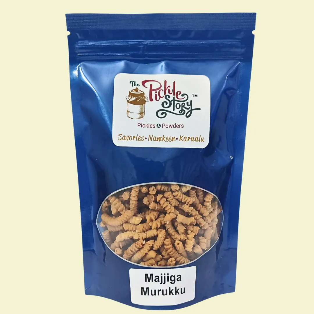 Image 1 of 100 gm / Pack of 1 for the product The Pickle Story Buttermilk Murukku / Majjiga Murukku