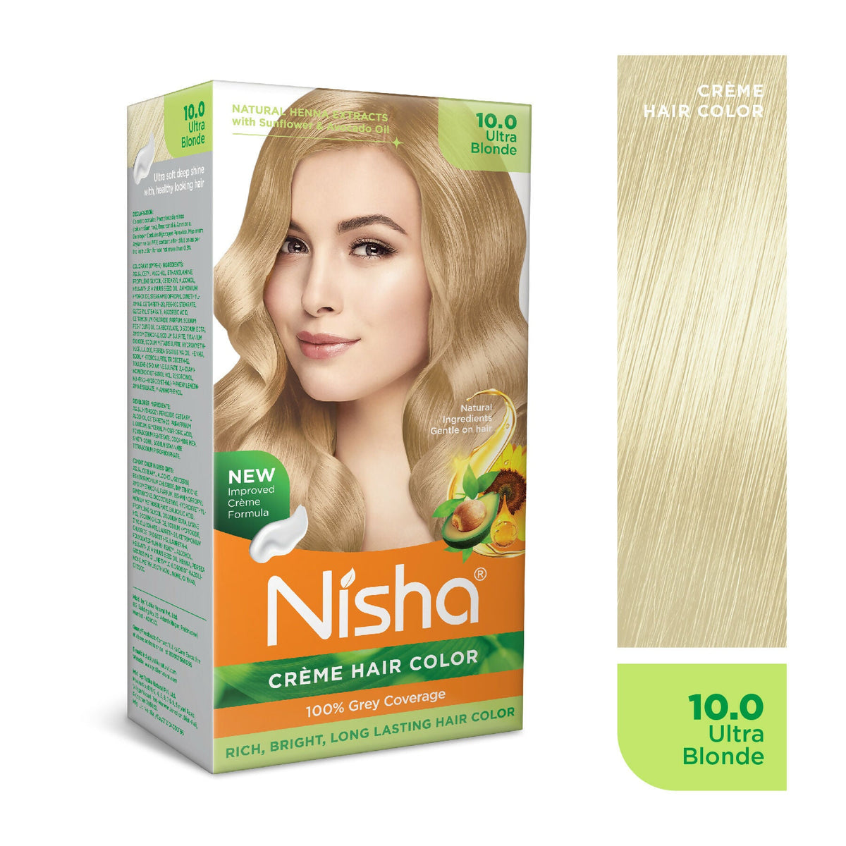 Image 2 of Nisha Creme Hair Color for Women - Ultra Blonde
