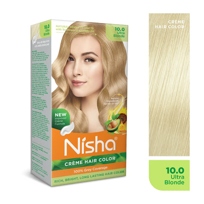 Image 2 of Nisha Creme Hair Color for Women - Ultra Blonde