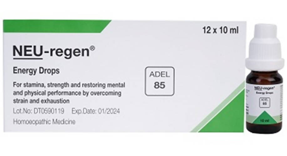 Image 1 of 12*10 ml for the product Adel Homeopathy 85 Neu-Regen Energy Drops