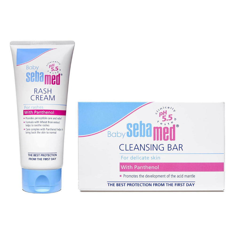 Image 1 of Combo for the product Sebamed Baby Rash Cream 100ml & Baby Cleansing Bar 100gm Combo