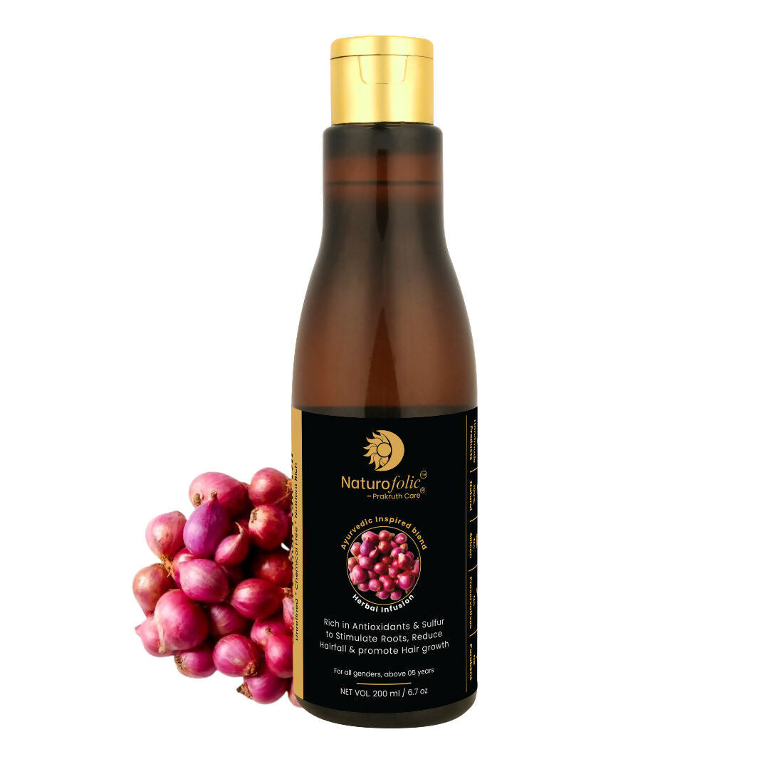 Image 1 of 200 ml / Pack of 1 for the product Prakruth Care Ayurvedic Inspired Onion Hair Oil