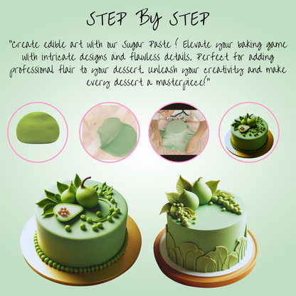 Image 7 of Confect Pea Green Fondant | Edible Sugarpaste