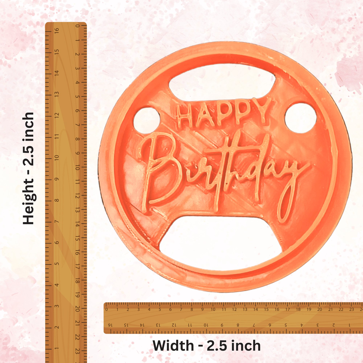 Image 7 of Confect Toppers Cutters | Congratulations Topper Cutter | Fondant Cutter | (Happy Birthday 02)