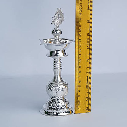 Image 2 of Dista Silvers Peacock Design Lamp Stand Pair 276g