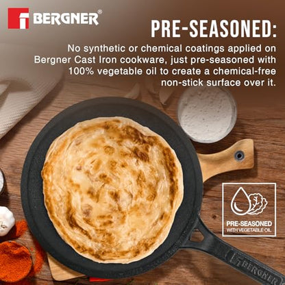 Image 5 of BERGNER Eco Cast Iron 26cm Roti Tawa