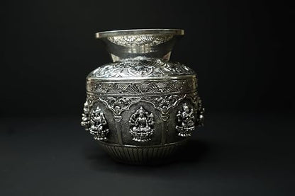 Image 1 of Default Title for the product Dista Silvers Antique Silver Astha Laxmi Kalasham 339.96g