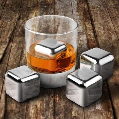 Image 7 of HAZEL Stainless Steel Ice Cubes Set of 12