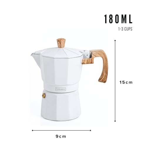 Image 7 of Sipologie Roma Moka Pot Espresso Maker, 180ml