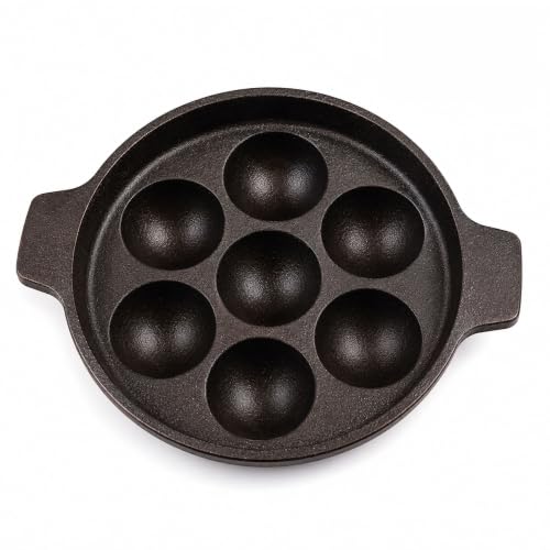 Image 1 of Default Title for the product 6th Planet 7 Pit Cast Iron Paniyaram Pan