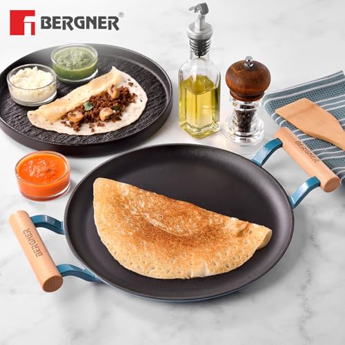 Image 4 of BERGNER Excalibur Lightweight Cast Iron Dosa Tawa 28cm