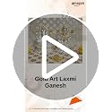 Image 2 of Gold Art India Kamal Laxmi Ganesh Silver Matte Idol for Home Decor with Gold Plated Coin (4.1" Inch)