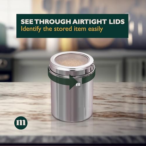 Image 4 of MARU Stainless Steel Containers For Kitchen Storage Set of 3 pcs (1250ml each)