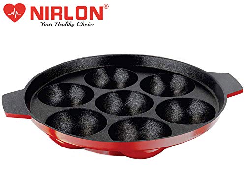 Image 2 of NIRLON Aluminium Non-Stick 7 Cavity Appam PatraPaniyarakkal
