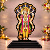 Image 1 of Default Title for the product Lord Vishnu Dev Wooden MDF Printed Idol with Stand, 4 x 5 Inch, Pooja Room Decor, Home Temple Mandir Decoration, Religious Gift