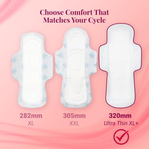 Image 7 of Niine Naturally Soft Ultra Thin XL+ Sanitary Napkins |320mm Long|Cottony Soft Control Rashes|Long Lasting protection |Suitable for Heavy Flow with Free Biodegradable Disposal Bags (Pack of 1) 50 Pads