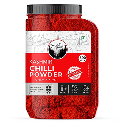 Image 1 of Pack of 1 for the product Forest Found Kashmiri Red Chilli Powder 500g