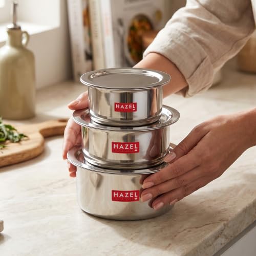 Image 14 of HAZEL Stainless Steel Patila with Lid Cooking Vessel