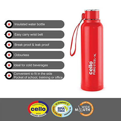 Image 3 of Cello Puro Steel-X Benz 900 Water Bottle 730 ml