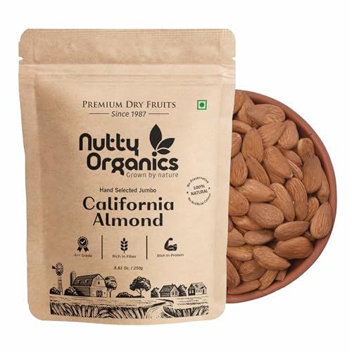 Image 2 of NUTTY ORGANICS California Almonds 250Gm