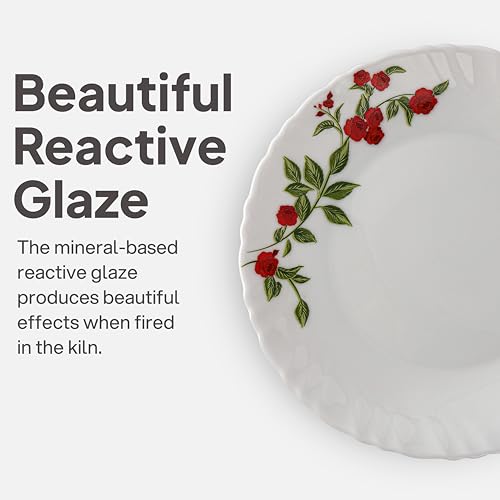 Image 7 of Cello Opalware Dazzle Series Imperial Rose 35 Pcs Dinner Set